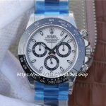 Rolex Daytona 116520 Noob Factory SS Black Dial Swiss 7750 - cchenwatch