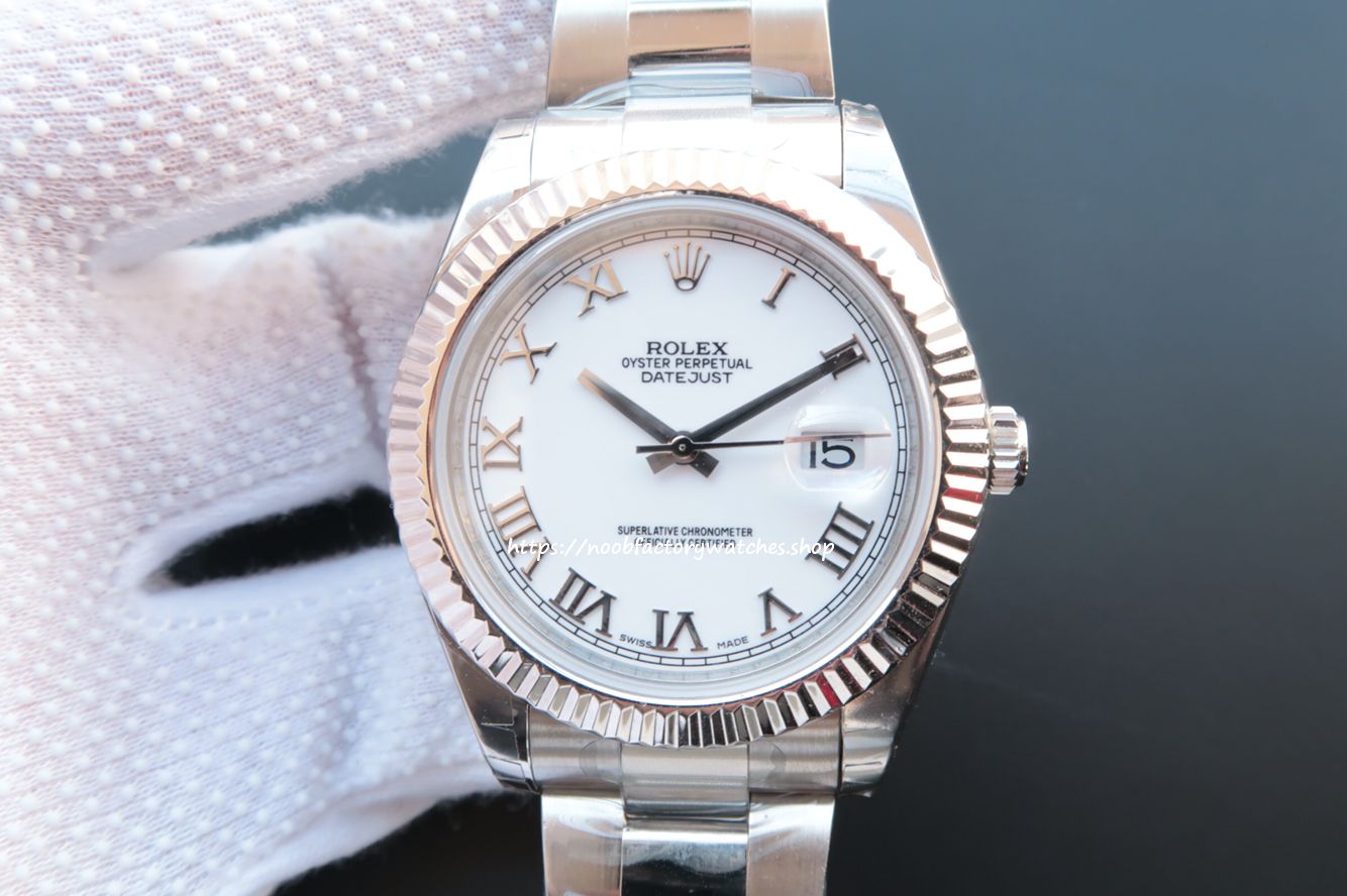 Franken Rolex Datejust II 41mm Steel White Gold 116334 - The N Factory